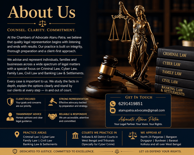 Advocate Atanu Patra | Criminal, Cyber & Civil Lawyer in Kolkata, West Bengal